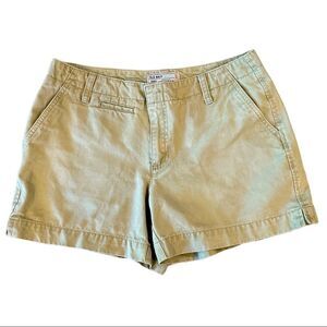 OLD Navy Ladies Size 6 Green Khaki Chino 100% Cotton Shorts